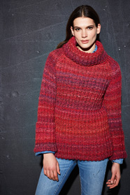 dámský ručně pletený svetr z příze Highlands 