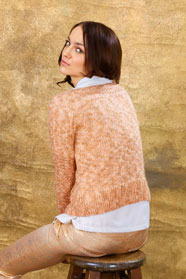 dámský ručně pletený svetr z příze Felia